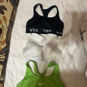 VSX Sports Bra Trio - Black, White, Green